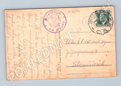 Pohlednice Karlštejn 30 léta originál (M3294)