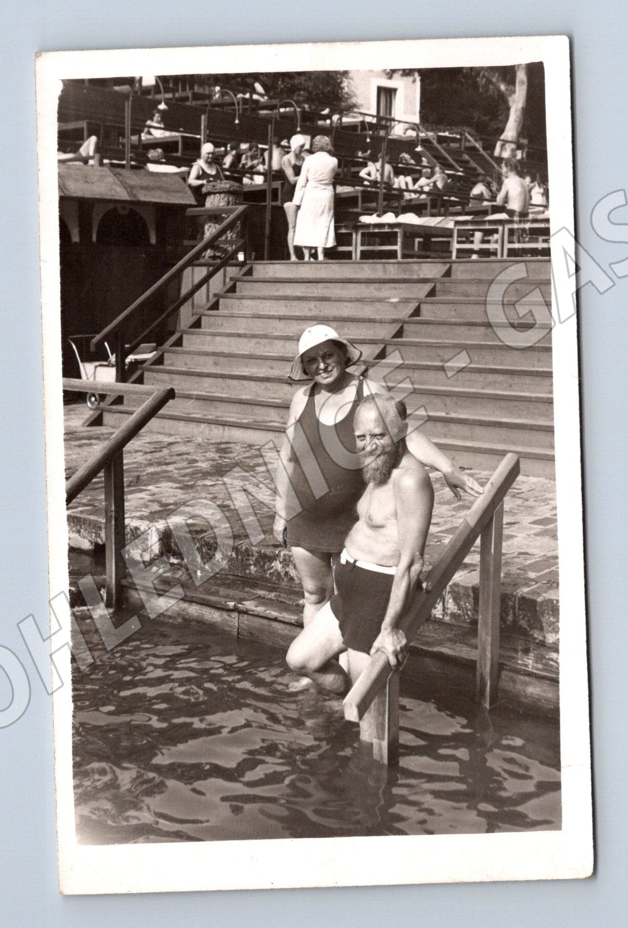 Pohlednice Bystřička u Vsetína koupaliště 1937 (M32946)