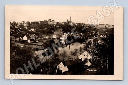 Pohlednice Tábor panorama s řekou 1948 (M32948)