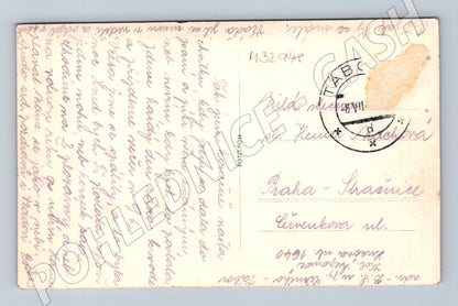 Pohlednice Tábor panorama s řekou 1948 (M32948)