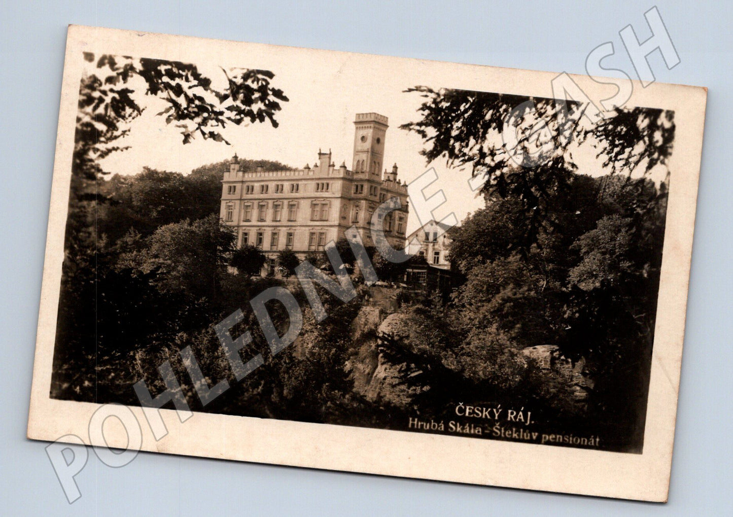 Pohlednice Hrubá Skála Český ráj 1938 (M3295)