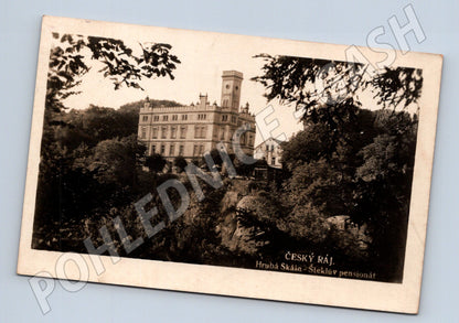 Pohlednice Hrubá Skála Český ráj 1938 (M3295)