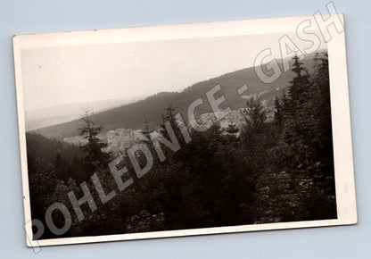 Pohlednice Horská krajina s osadou (M32966)