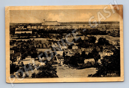 Pohlednice Slaný celkový pohled 1930 (M32970)