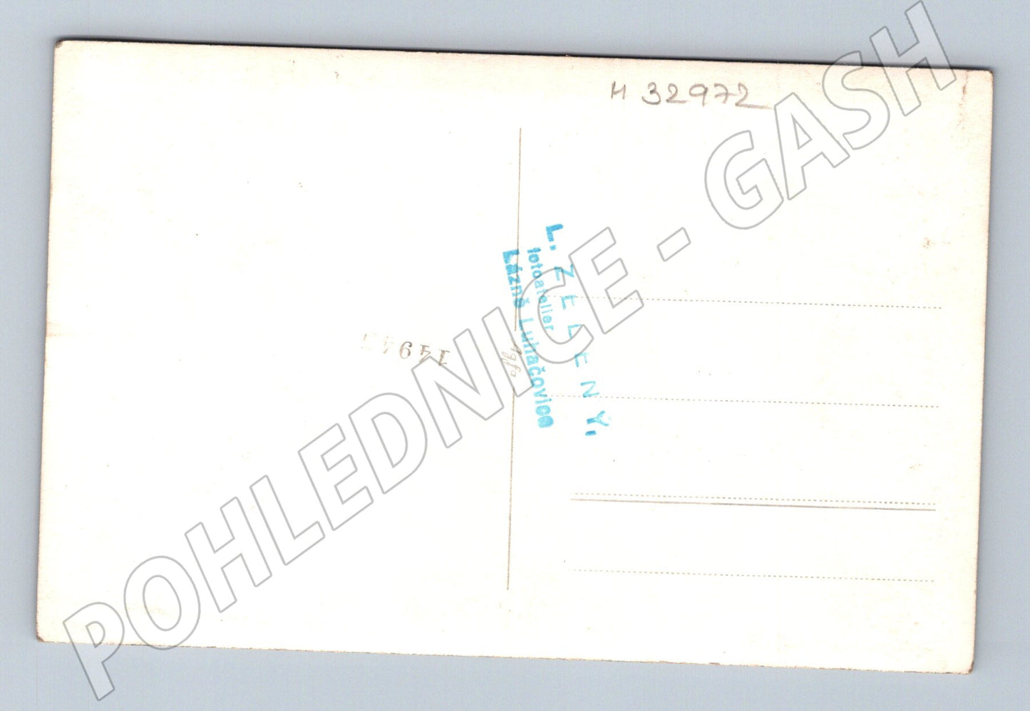 Stará fotografie Luhačovice dva muži ateliér L. Zelený (M32972)