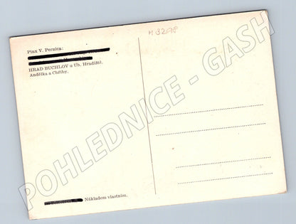 Pohlednice hrad Buchlov V Pernica malba (M3298)