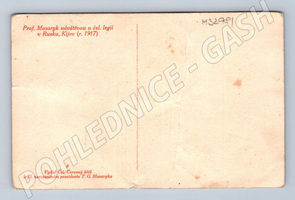 Pohlednice T. G. Masaryk návštěva legií Kijev 1925 (M32981)