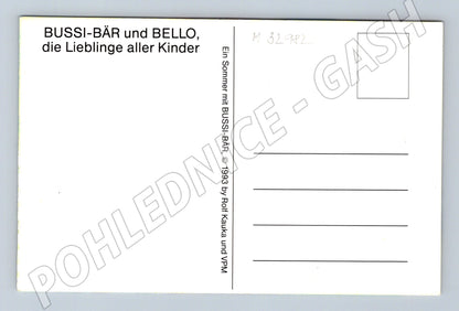 Pohlednice Německo Bussi-Bär Bello na kole 1993 (M32982)
