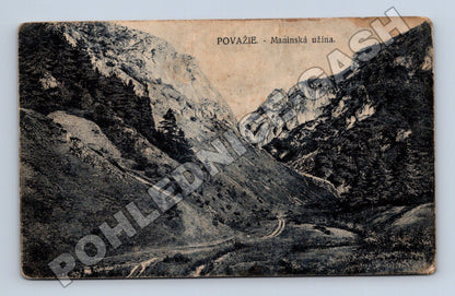 Pohlednice Slovensko Maninská úžina 1910 (M32983)