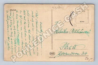 Pohlednice Třebíč panorama s kostelem 1930 (M32984)