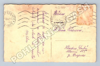 Pohlednice Stará Paka pohled na obec 1941 (M32988)