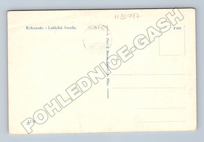 Pohlednice Krkonoše Lužická bouda zima (M32997)