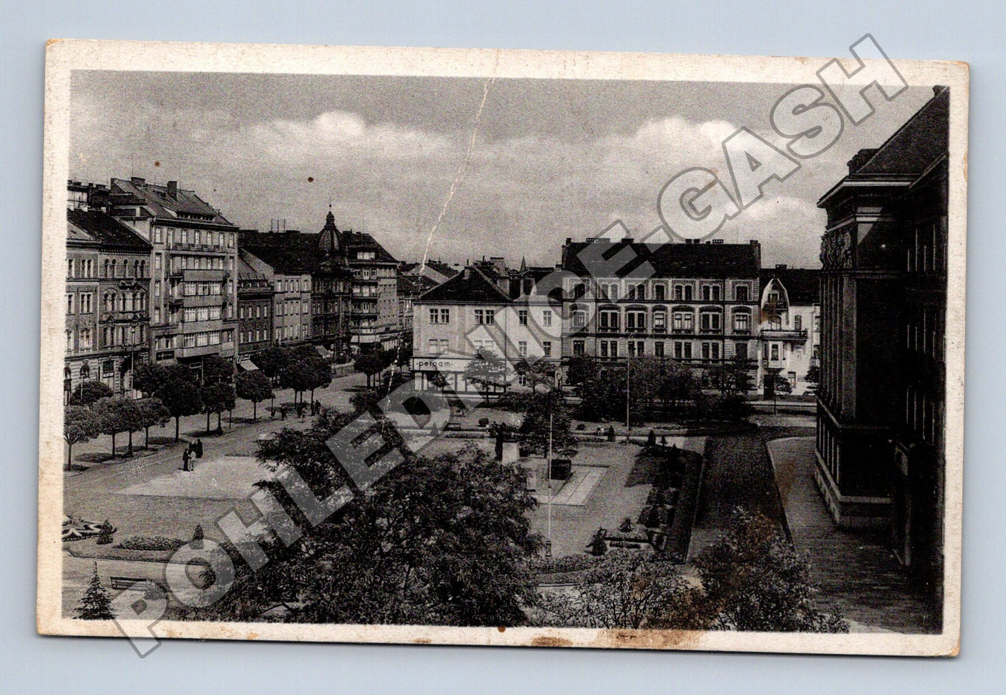 Pohlednice Písek městské náměstí cca 1940 (M32999)