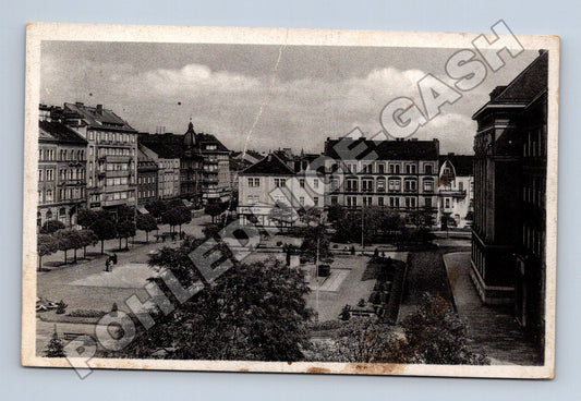 Pohlednice Písek městské náměstí cca 1940 (M32999)