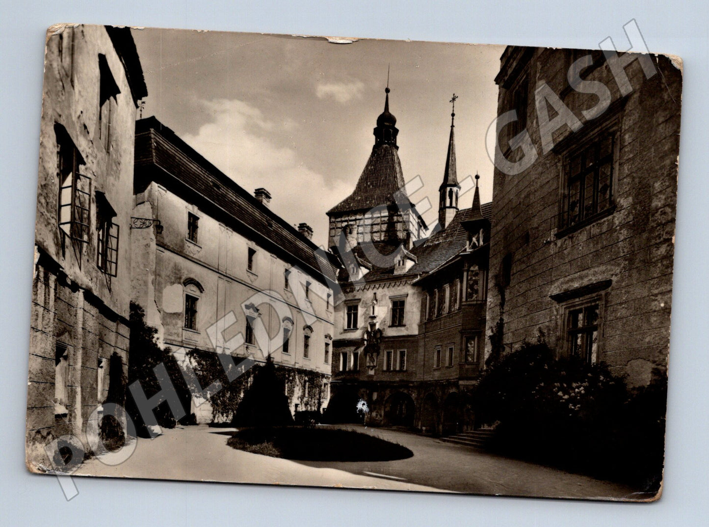 Pohlednice zámek Blatná černobílá (M3300)