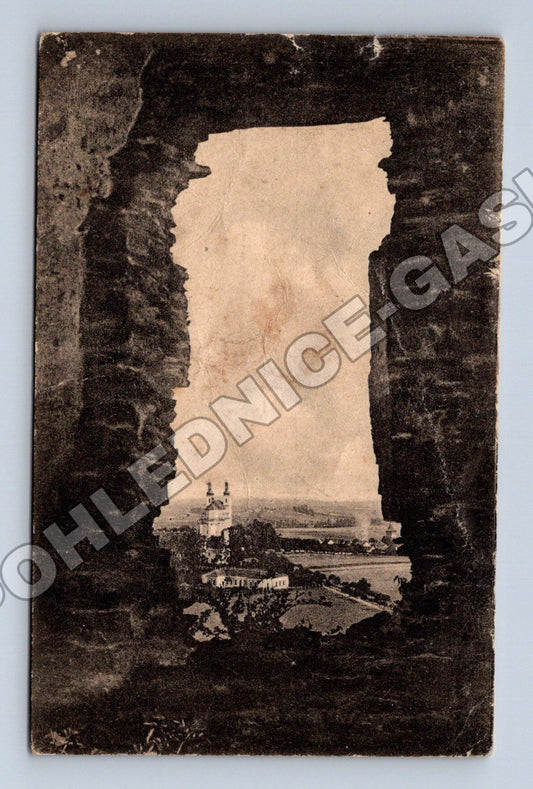 Pohlednice Košumberk částečně poškozená 1920 (M33009)