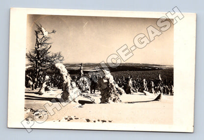 Pohlednice Orlické hory Velká Deštná zimní krajina 1927 (M33043)