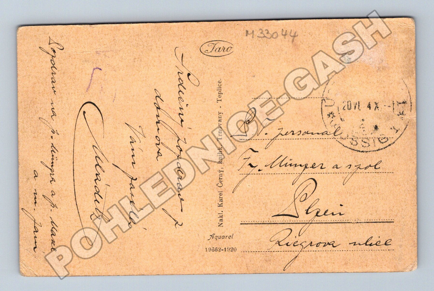 Pohlednice Teplice-Šanov Doubravka hrad (M33044)