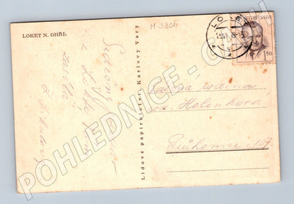 Pohlednice Loket nad Ohří hrad 1949 (M3305)
