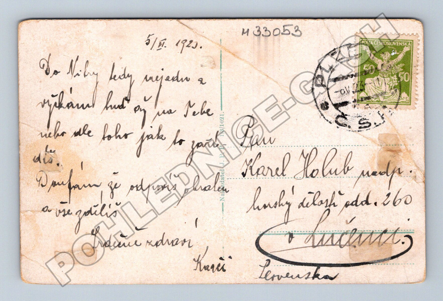 Pohlednice Plzeň panorama města 1923 (M33053)