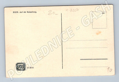 Pohlednice Cheb Kaiserburg zřícenina (M3307)