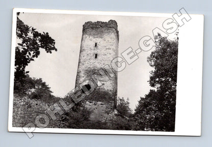 Stará fotografie zřícenina hradu věž (M33074)