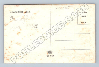 Pohlednice Libochovice zámek 1957 (M33075)