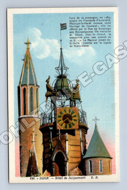 Pohlednice Francie Dijon Hodinová věž Jacquemart (M33077)