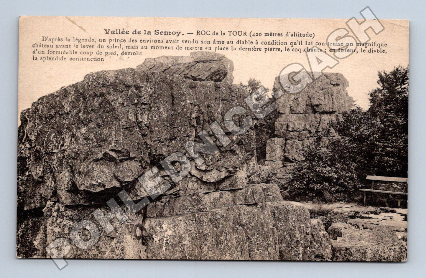 Pohlednice Belgie Roc de la Tour, Semoy 1933 (M33085)