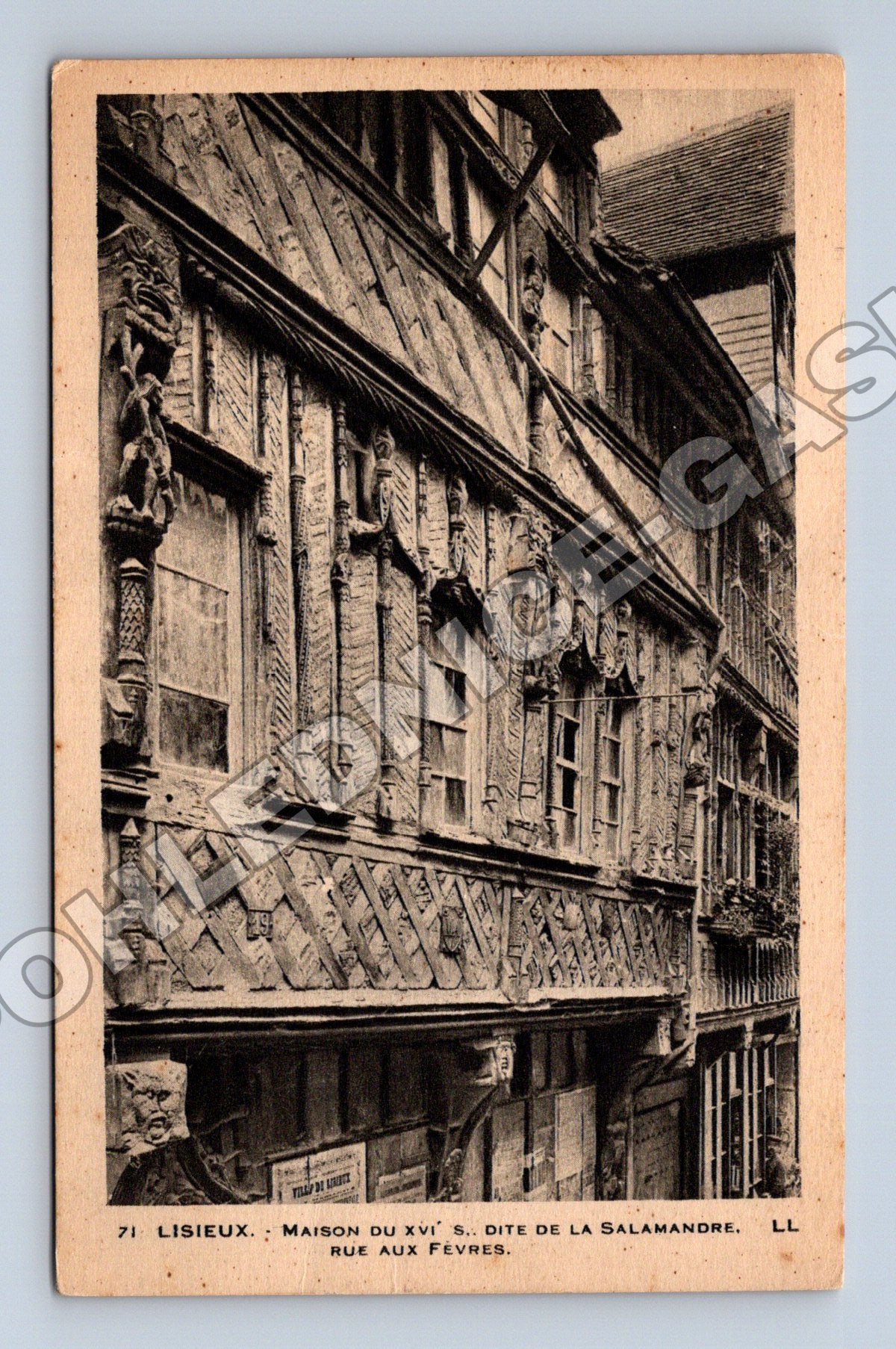 Pohlednice Francie Lisieux Salamandre, Rue aux Fevres (M33089)