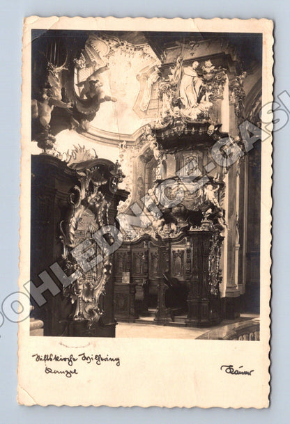 Pohlednice Rakousko Braunau St. Emmeram interiér 1935 (M33091)