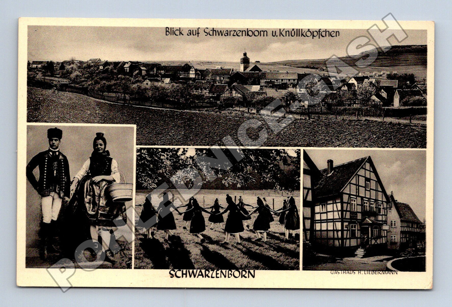 Pohlednice Německo Schwarzenborn s kroji (M33095)