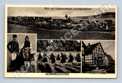 Pohlednice Německo Schwarzenborn s kroji (M33095)