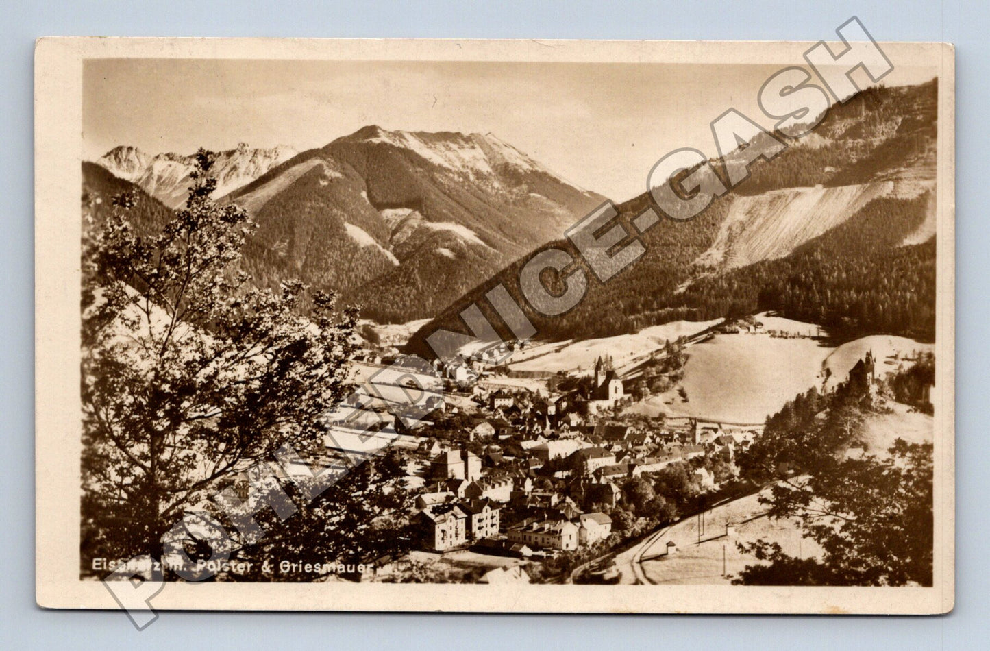 Pohlednice Rakousko Eisenerz Polster Griesmauer 1926 (M33097)