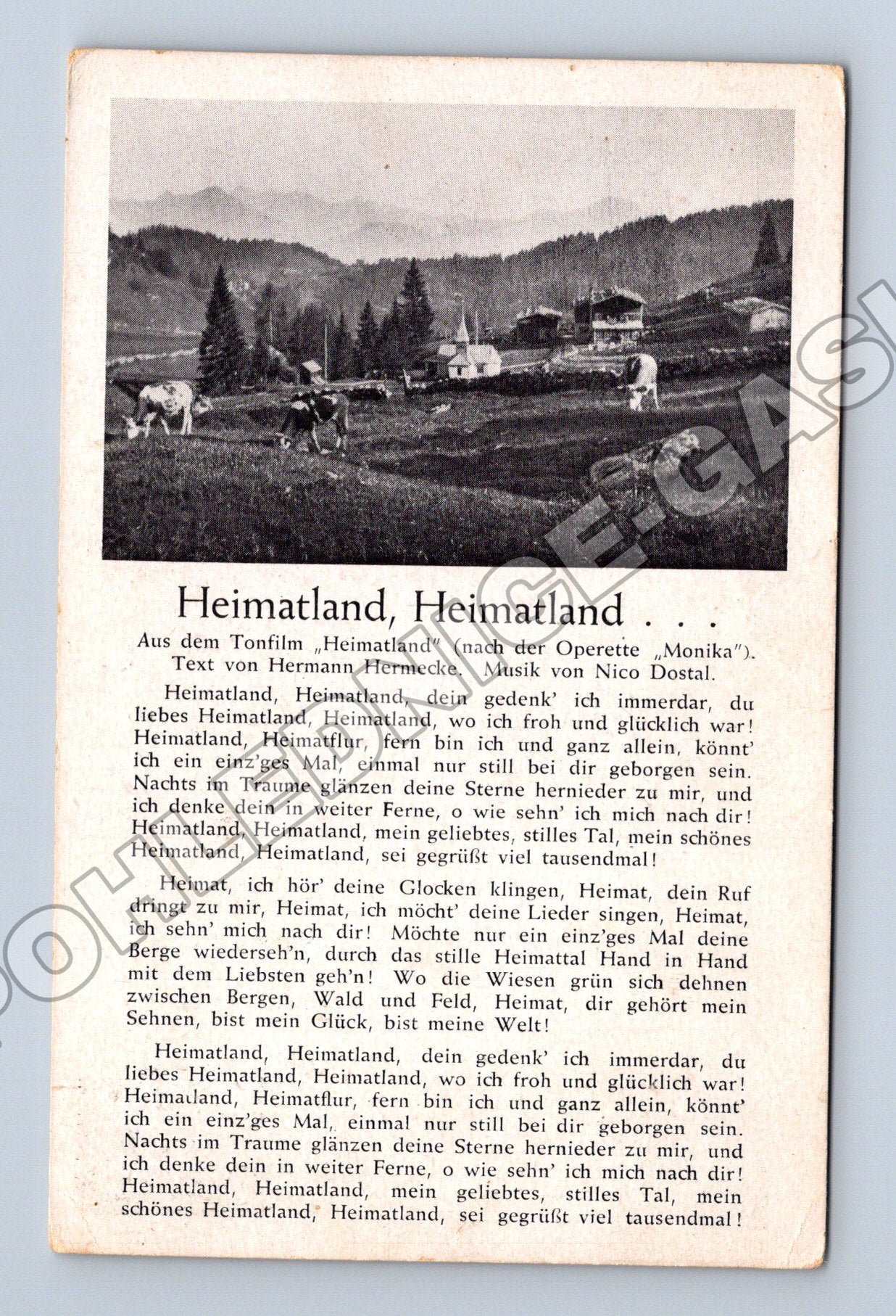 Pohlednice Německo Tonfilm Heimatland krajina (M33101)