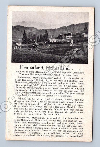 Pohlednice Německo Tonfilm Heimatland krajina (M33101)
