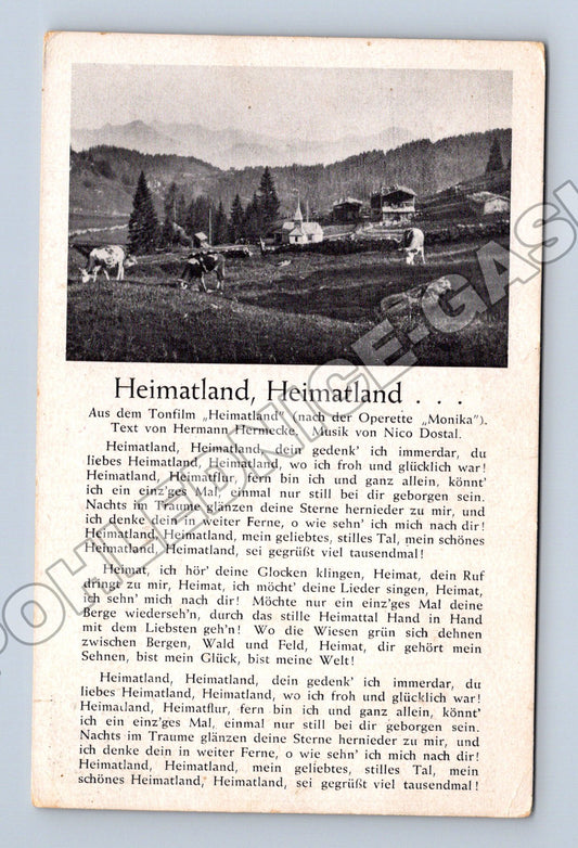Pohlednice Německo Tonfilm Heimatland krajina (M33101)