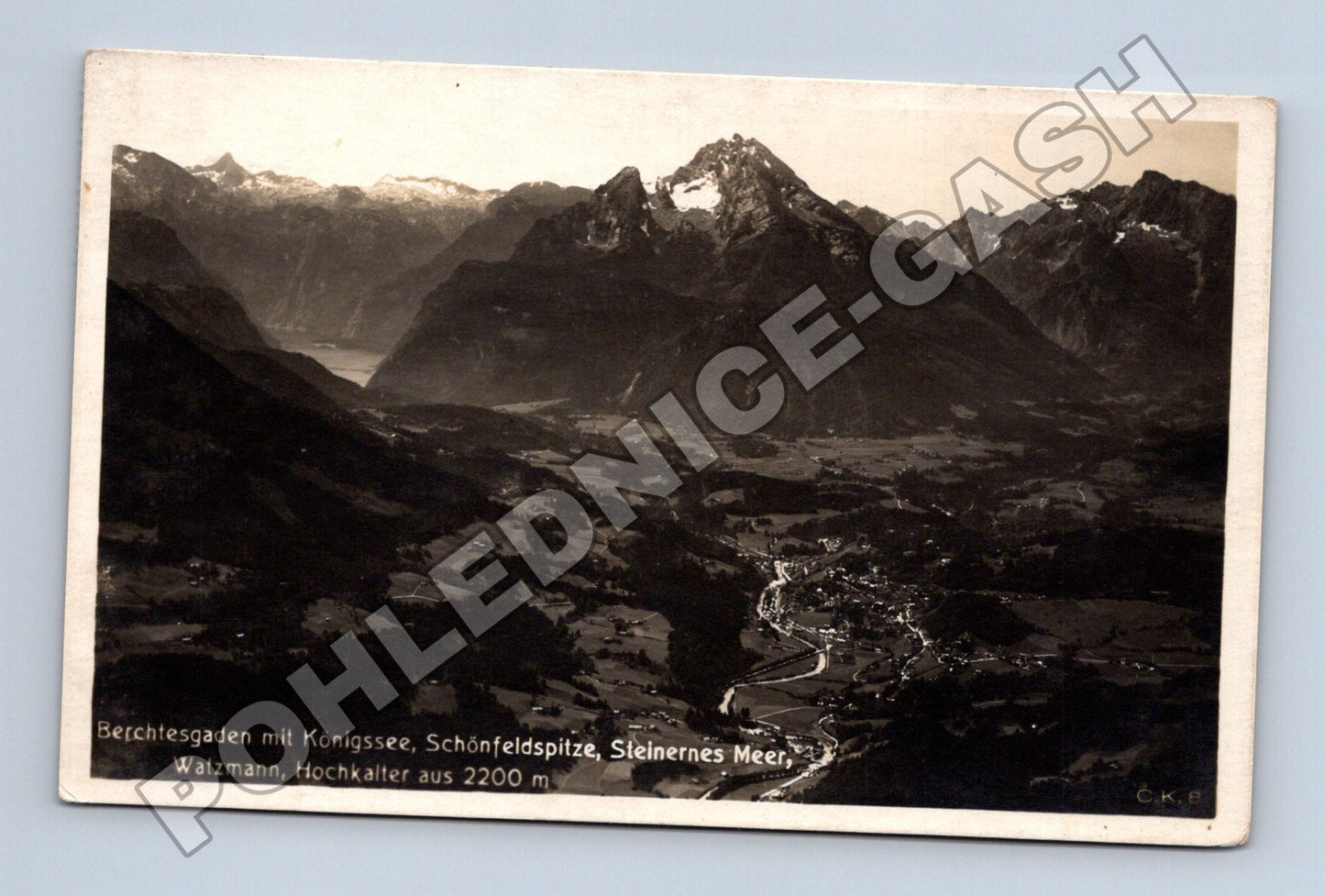 Pohlednice Německo Berchtesgaden krajina 1936 (M33106)