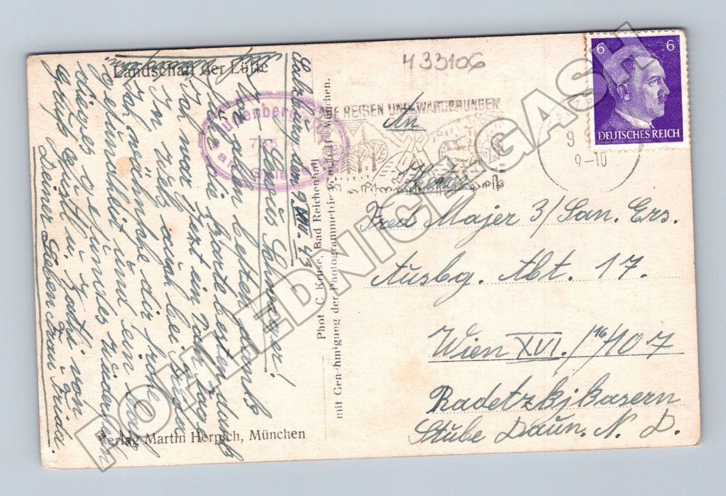 Pohlednice Německo Berchtesgaden krajina 1936 (M33106)