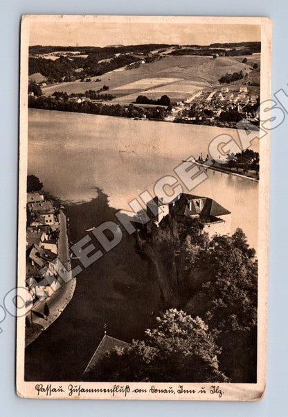 Pohlednice Německo Raßbach soutok řek 1938 (M33108)