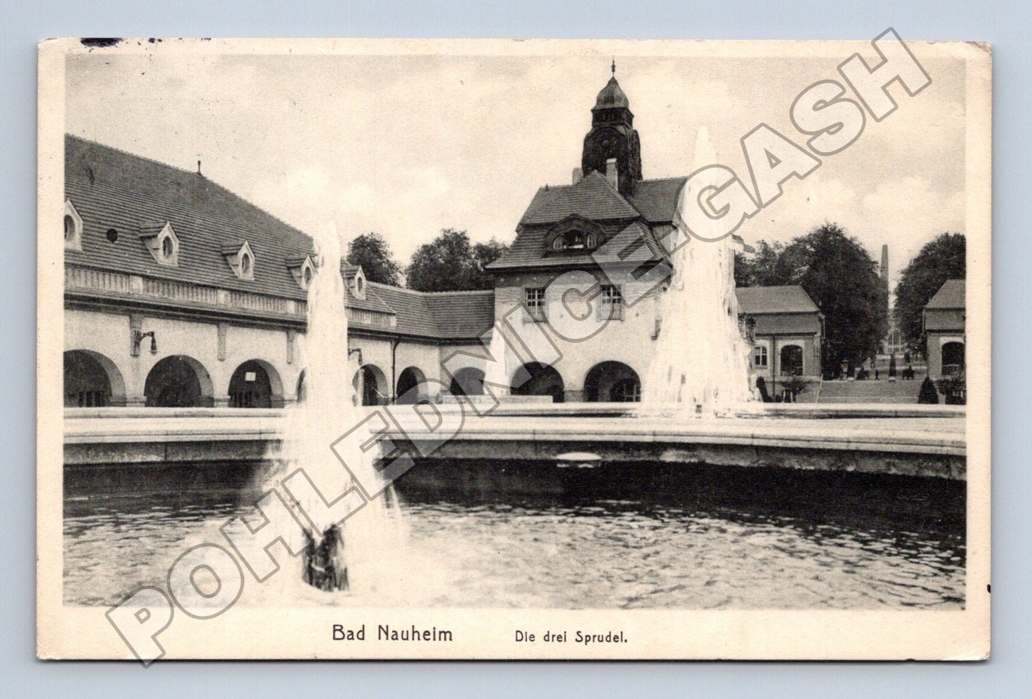 Pohlednice Německo Bad Nauheim Die drei Sprudel 1914 (M33114)