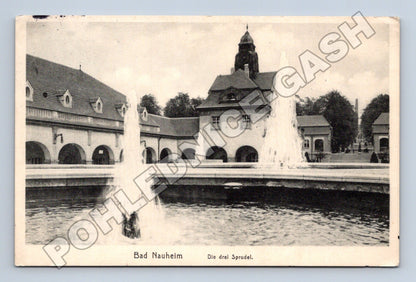 Pohlednice Německo Bad Nauheim Die drei Sprudel 1914 (M33114)