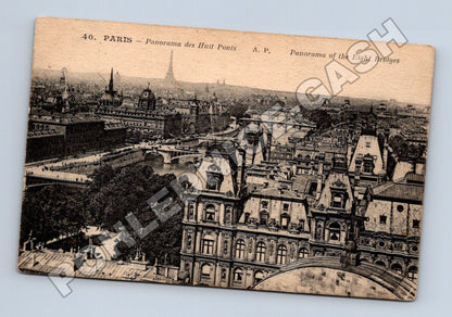 Pohlednice Francie Paříž panorama osmi mostů (M33117)