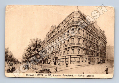 Pohlednice Francie Paříž Royal Hotel, Avenue Friedland (M33120)