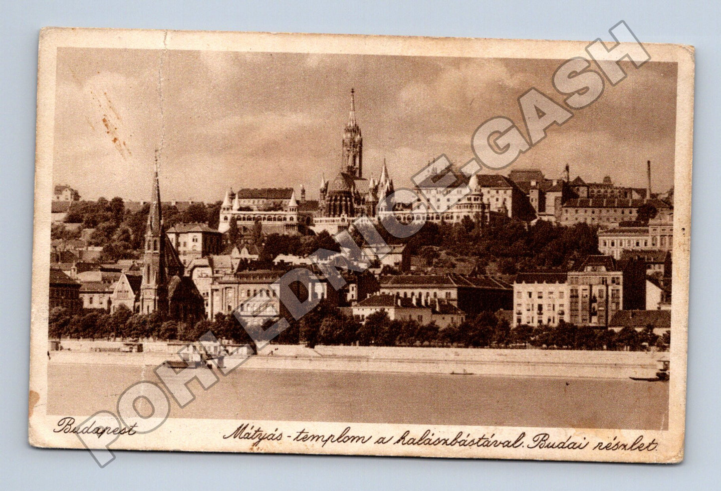 Maďarsko Budapest Matyášův chrám Rybářská bašta 1933 (M33125)