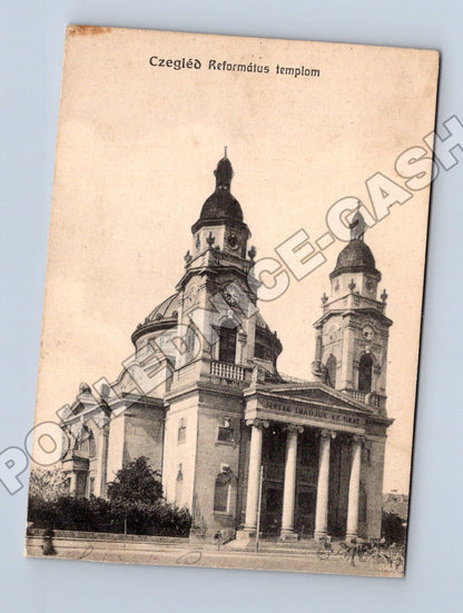 Pohlednice Maďarsko Cegléd reformovaný kostel 1914-1918 (M33127)