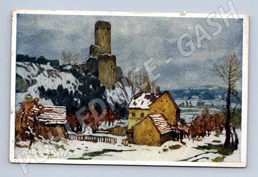 Pohlednice hrad Žebrák zimní Jar Panuška (M3313)