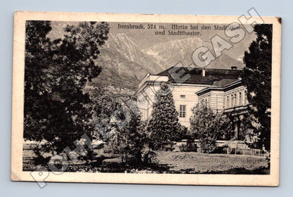 Pohlednice Rakousko Innsbruck Stadtsäle Stadttheater 1924 (M33158)