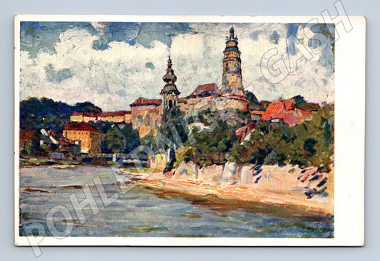 Pohlednice Český Krumlov zámek a Vltava (M3316)