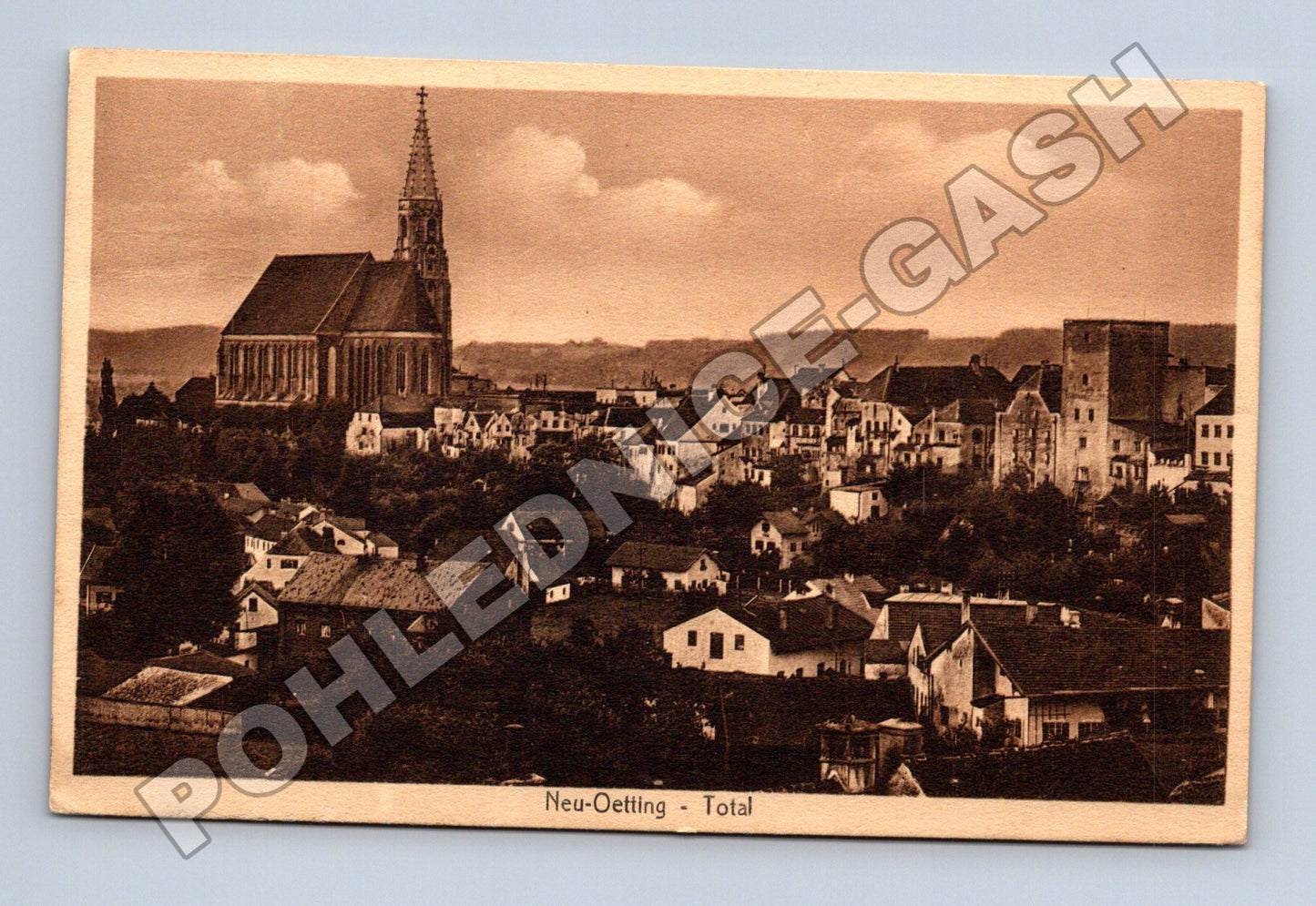 Pohlednice Německo Neu-Oetting panorama 1925 (M33160)